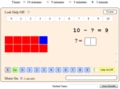 Subtraction from 10 Interactive Mad Maths Minutes